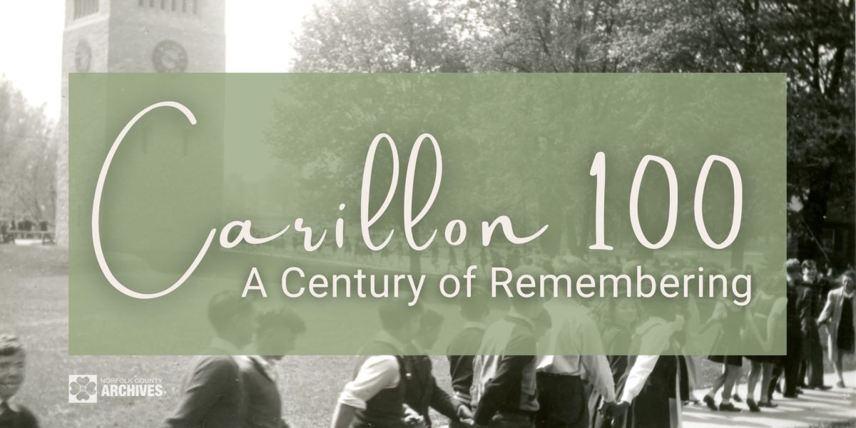 Black and White Photo advertising an archival exhibit of the Norfolk Old Boys and Girls Reunion: 100 Years