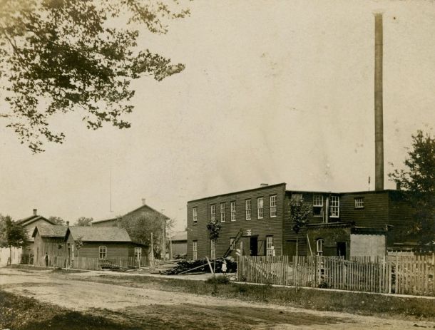 McCall Factory c.1910 (near the corner of Townline St. & Queen St. East